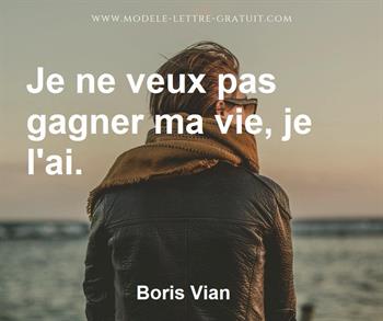 Citation de Boris Vian