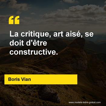 Citation de Boris Vian