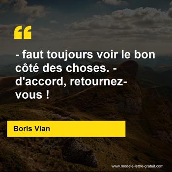 Citation de Boris Vian