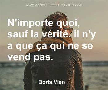 Citation de Boris Vian