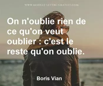 Citation de Boris Vian