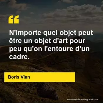 Citation Boris Vian