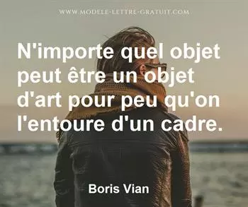 Citation de Boris Vian