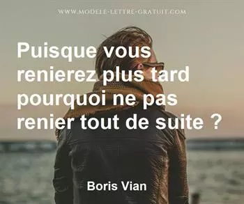 Citation de Boris Vian
