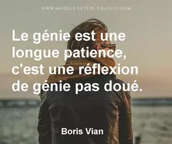 Citation de Boris Vian