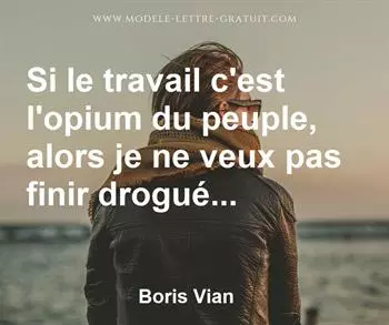 Citation de Boris Vian