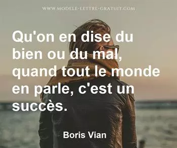 Citation de Boris Vian