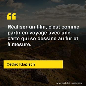 Citation Cédric Klapisch