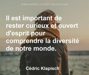 Citation de Cédric Klapisch