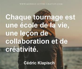 Citation de Cédric Klapisch