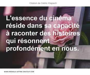 Citations Cédric Klapisch