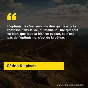 Citation Cédric Klapisch