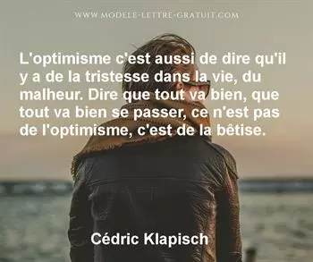 Citation de Cédric Klapisch