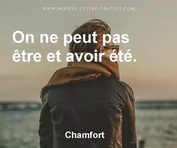 Citation de Chamfort
