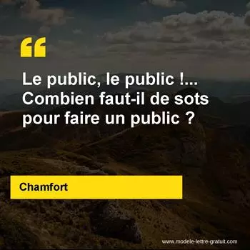 Citation Chamfort