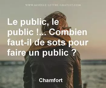 Citation de Chamfort