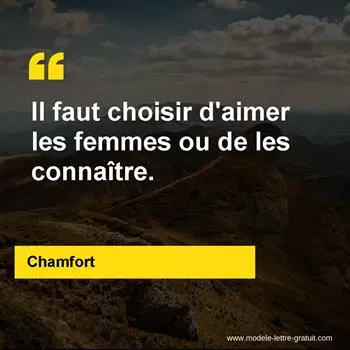 Citation Chamfort