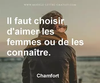 Citation de Chamfort