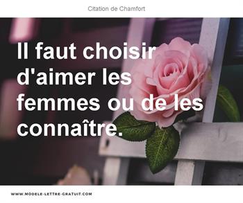 Citations Chamfort