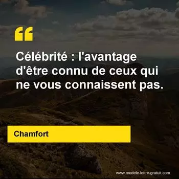 Citation Chamfort