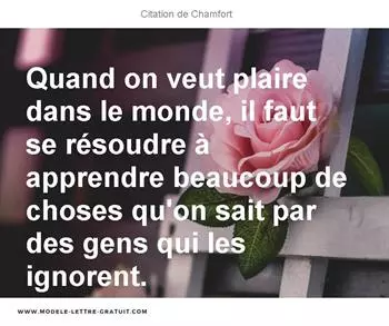 Citations Chamfort