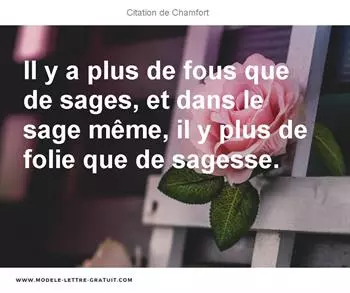 Citations Chamfort