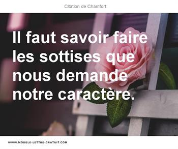Citations Chamfort