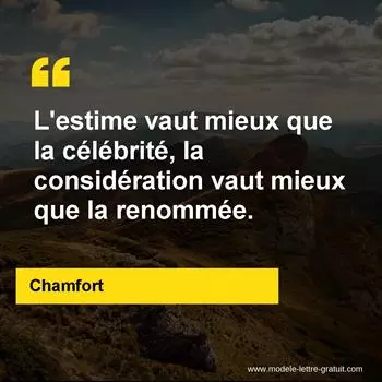 Citation Chamfort