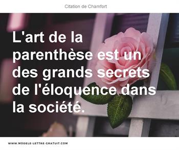 Citations Chamfort