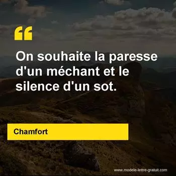 Citation Chamfort