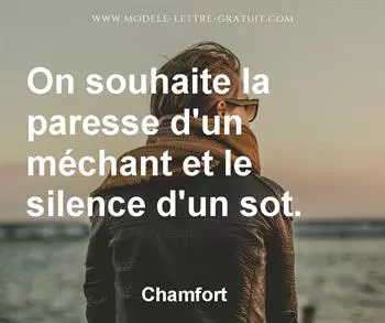 Citation de Chamfort