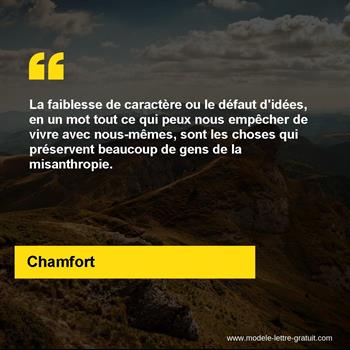 Citation de Chamfort