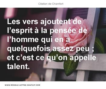 Citations Chamfort