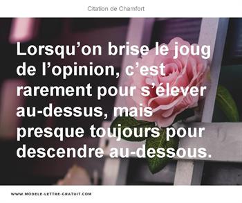 Citations Chamfort