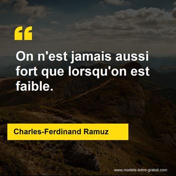 Citation Charles-Ferdinand Ramuz