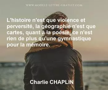 Citation de Charlie CHAPLIN
