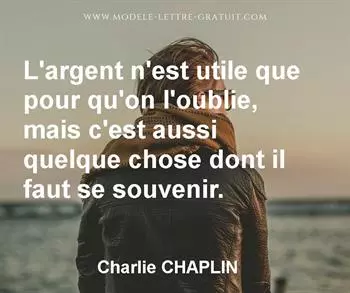Citation de Charlie CHAPLIN