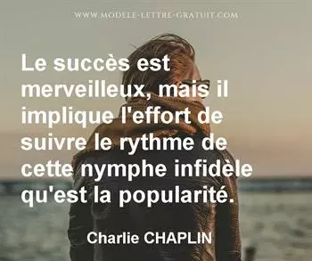 Citation de Charlie CHAPLIN
