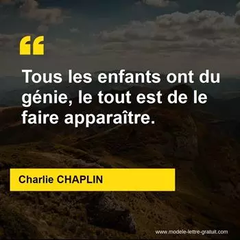 Citation Charlie CHAPLIN