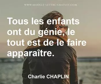 Citation de Charlie CHAPLIN