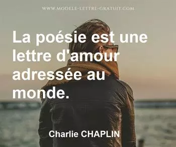 Citation de Charlie CHAPLIN