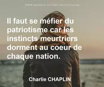 Citation de Charlie CHAPLIN