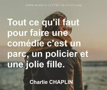 Citation de Charlie CHAPLIN