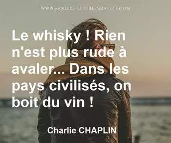 Citation de Charlie CHAPLIN