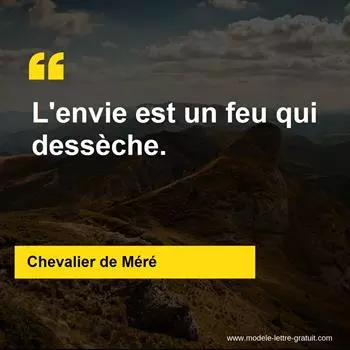 Citation Chevalier de Méré