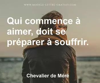 Citation de Chevalier de Méré
