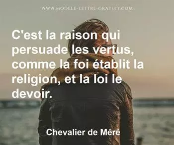 Citation de Chevalier de Méré