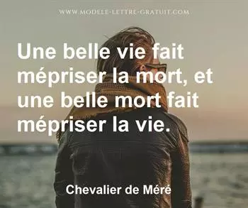 Citation de Chevalier de Méré