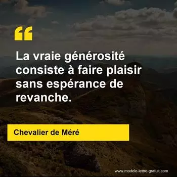 Citation Chevalier de Méré