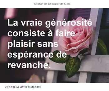 Citations Chevalier de Méré